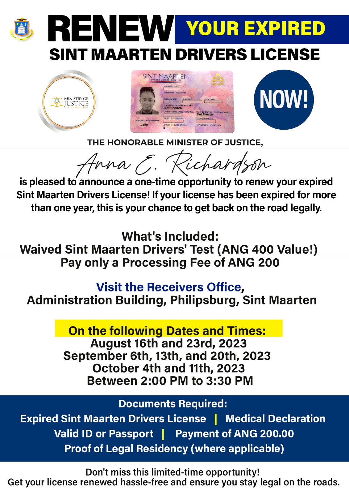 Renew Your Expired Sint Maarten Drivers License Now